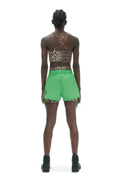 Cheap GANNI Active Strap Top Leopard