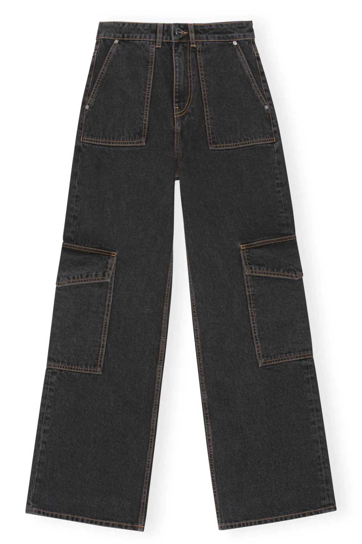 Cheap GANNI Angi Jeans Washed Black/Black