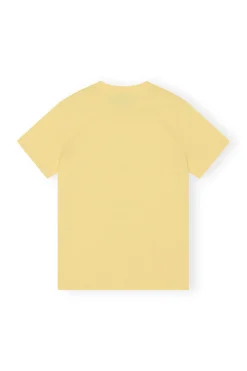 Fashion GANNI Banana Relaxed T-Shirt Lemon Drop