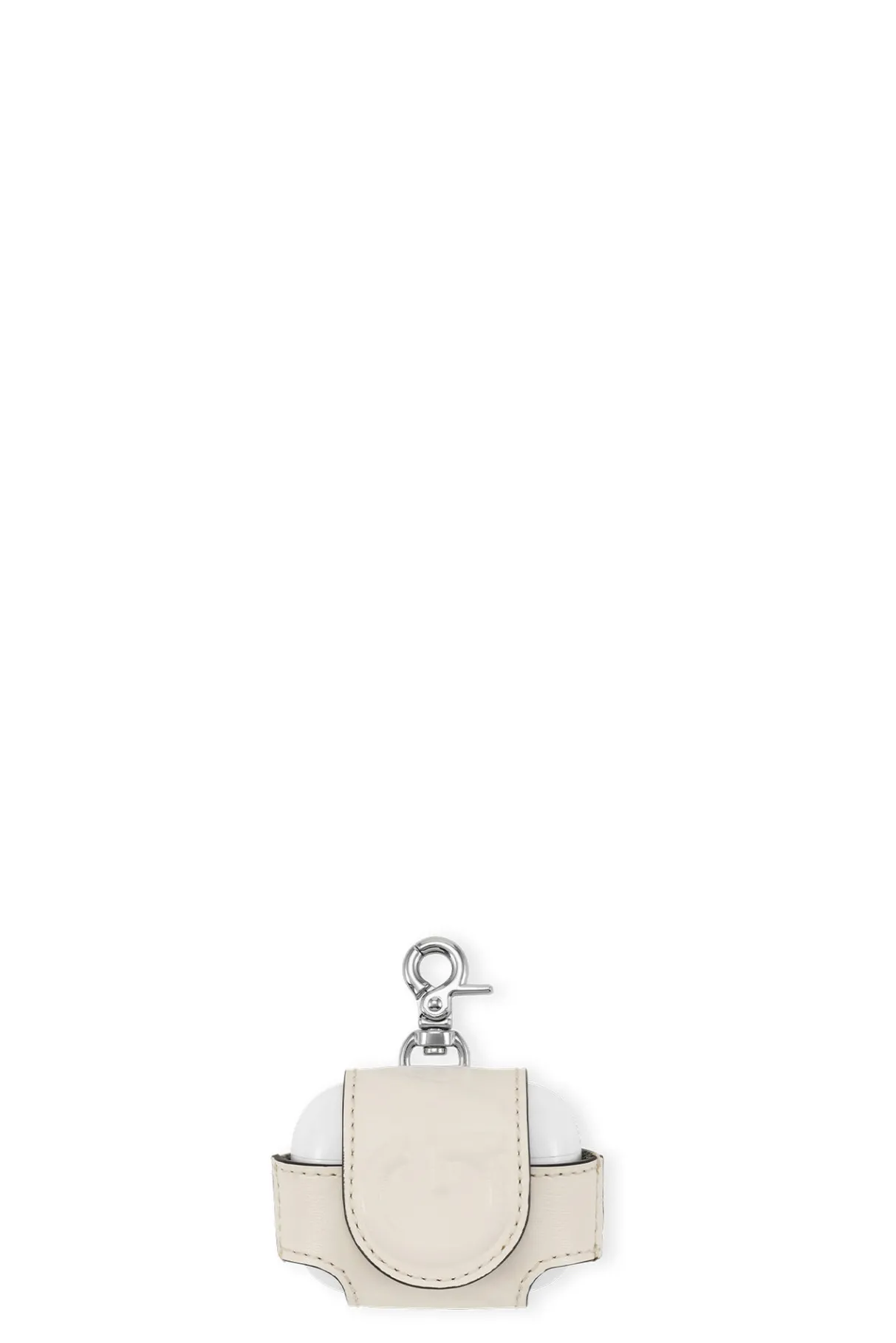 Shop GANNI Banner Airpods Pro Case Egret