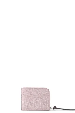 Shop GANNI Banner Card Holder Light Lilac