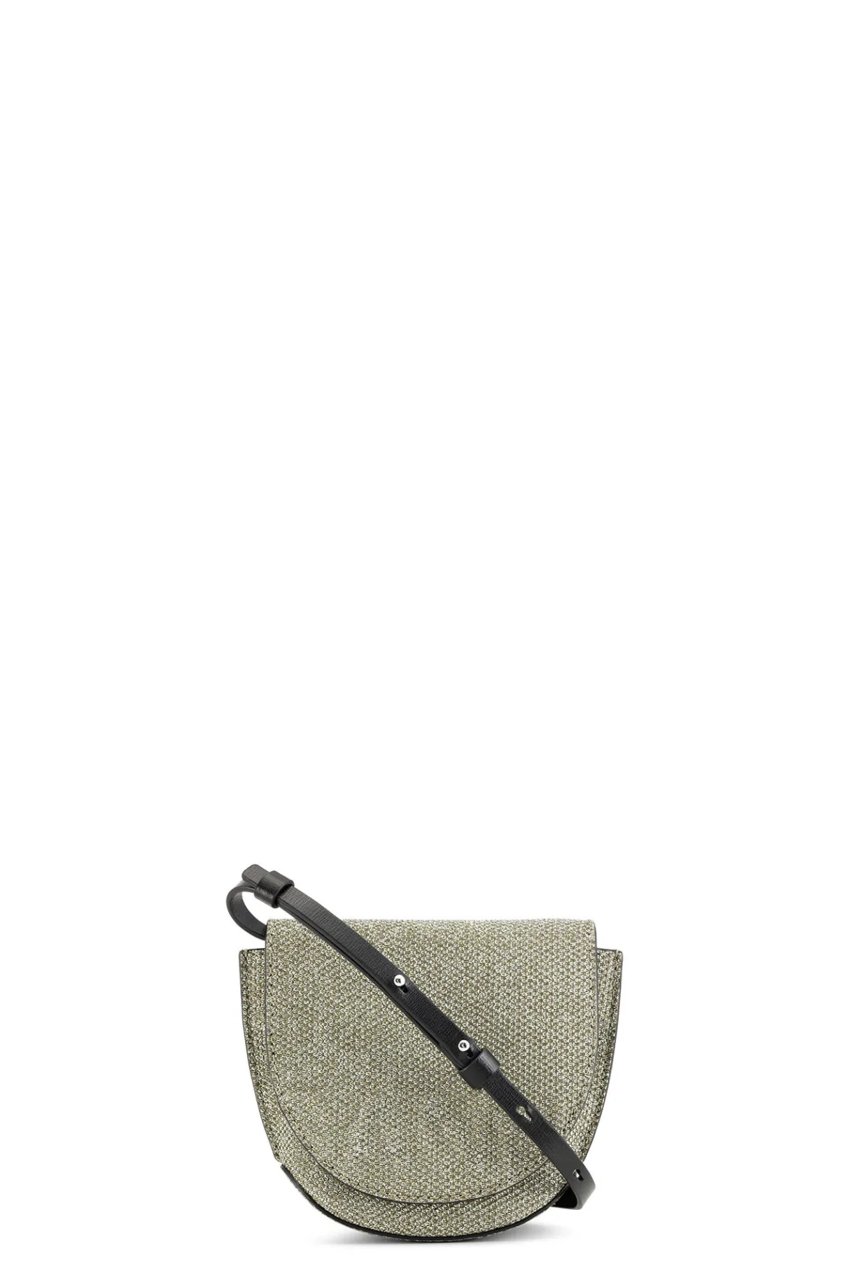 Cheap GANNI Banner Nano Saddle Bag Gold