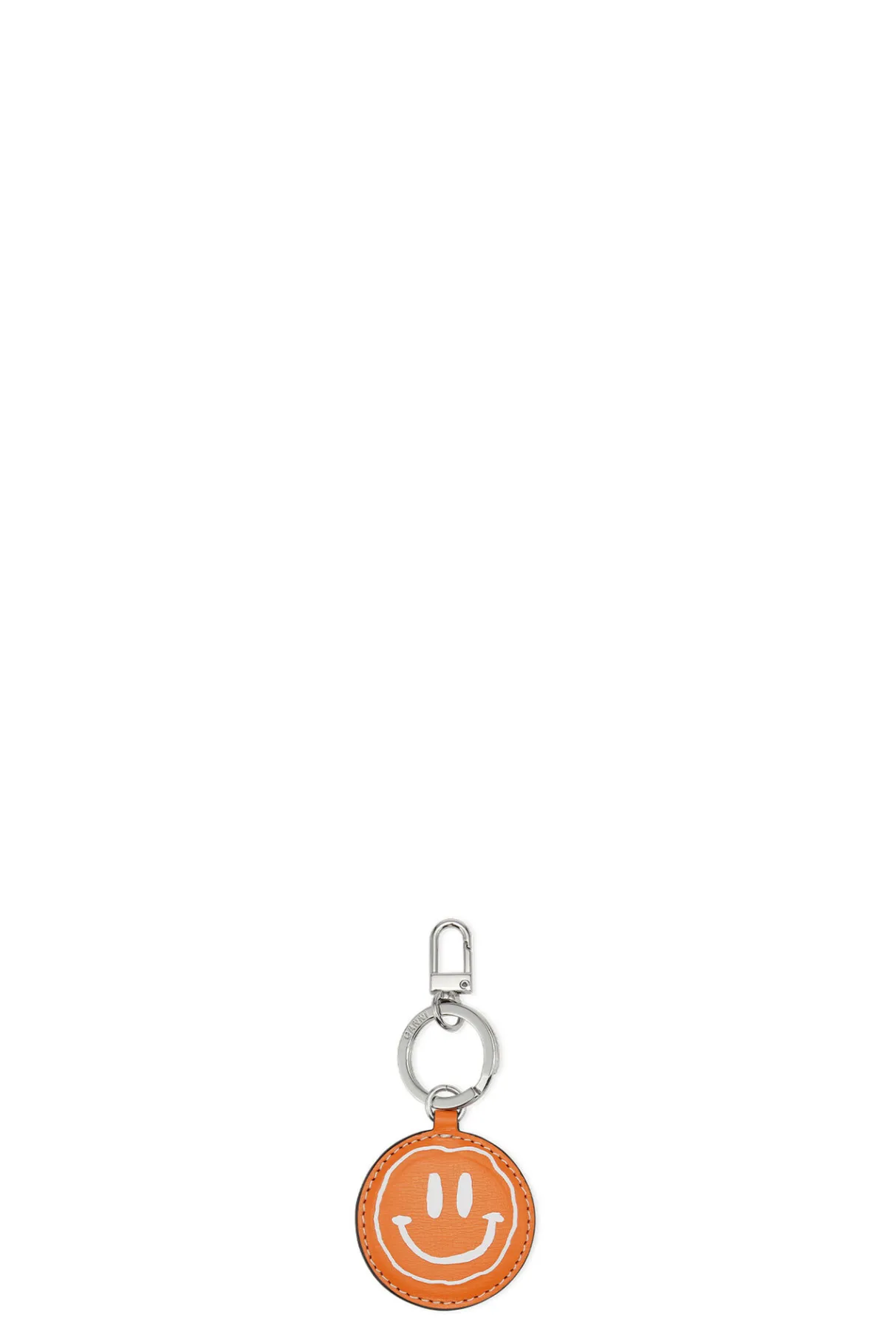 Best Sale GANNI Banner Smiley Keychain Vibrant Orange