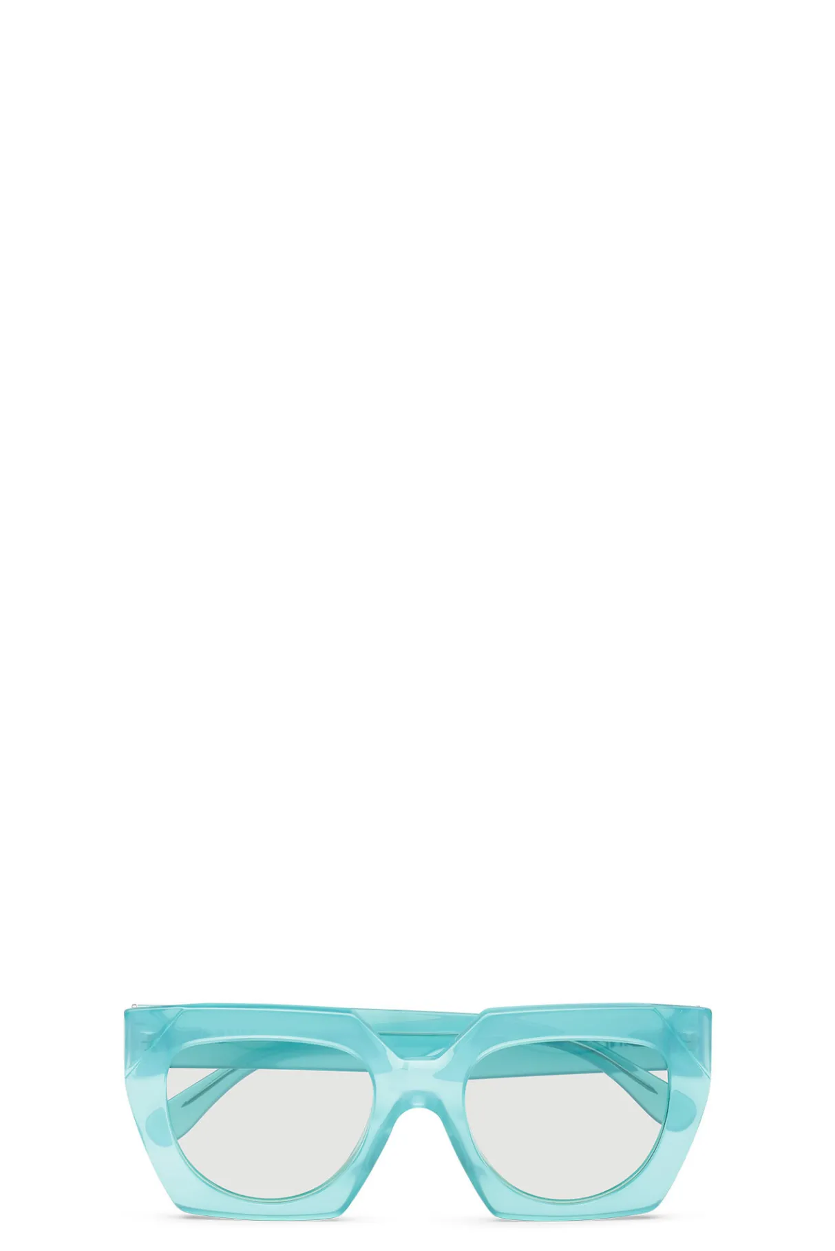 Sale GANNI Blue Oversized Sunglasses Winter Sky