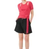 Shop GANNI Brushed Alpaca Wrap Blouse Love Potion