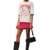 Online GANNI Bunny T-Shirt Grey Melange/Nature