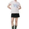 Cheap GANNI Butterfly Relaxed T-Shirt Light Lilac