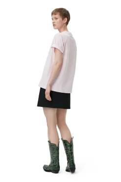 Cheap GANNI Butterfly Relaxed T-Shirt Light Lilac