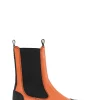 Hot GANNI Cleated Mid Chelsea Boots Orangeade