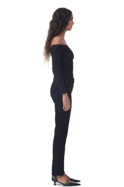 Cheap GANNI Comfort Stretch Beksi Black/Black