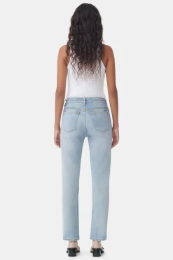 Cheap GANNI Comfort Stretch Beksi Light Blue Vintage
