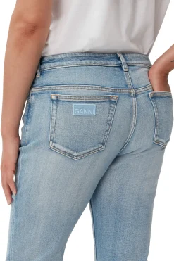 Cheap GANNI Comfort Stretch Beksi Light Blue Vintage