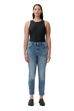 Best GANNI Comfort Stretch Cutye Cropped Mid Blue Vintage