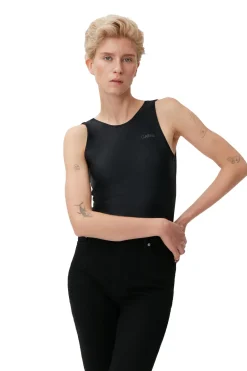 New GANNI Comfort Stretch Cutye Cropped Black/Black