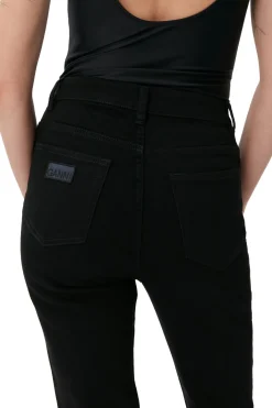 New GANNI Comfort Stretch Cutye Cropped Black/Black