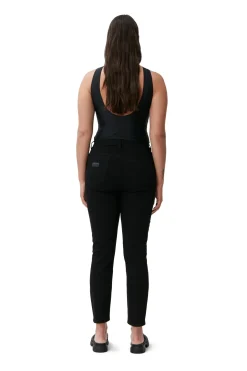 New GANNI Comfort Stretch Cutye Cropped Black/Black