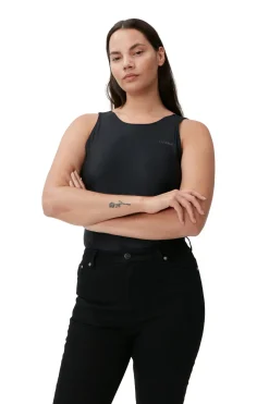 New GANNI Comfort Stretch Cutye Cropped Black/Black