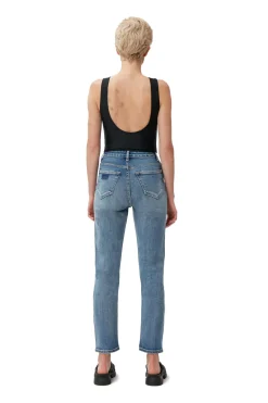 Best GANNI Comfort Stretch Cutye Cropped Mid Blue Vintage