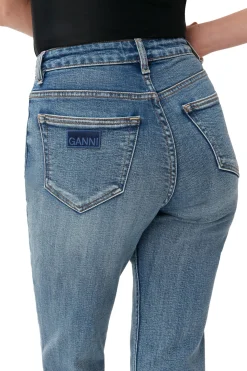 Best GANNI Comfort Stretch Cutye Cropped Mid Blue Vintage