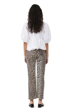 Fashion GANNI Cotton Poplin Blouse Bright White