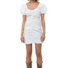 Flash Sale GANNI Cotton Poplin Mini Dress Bright White