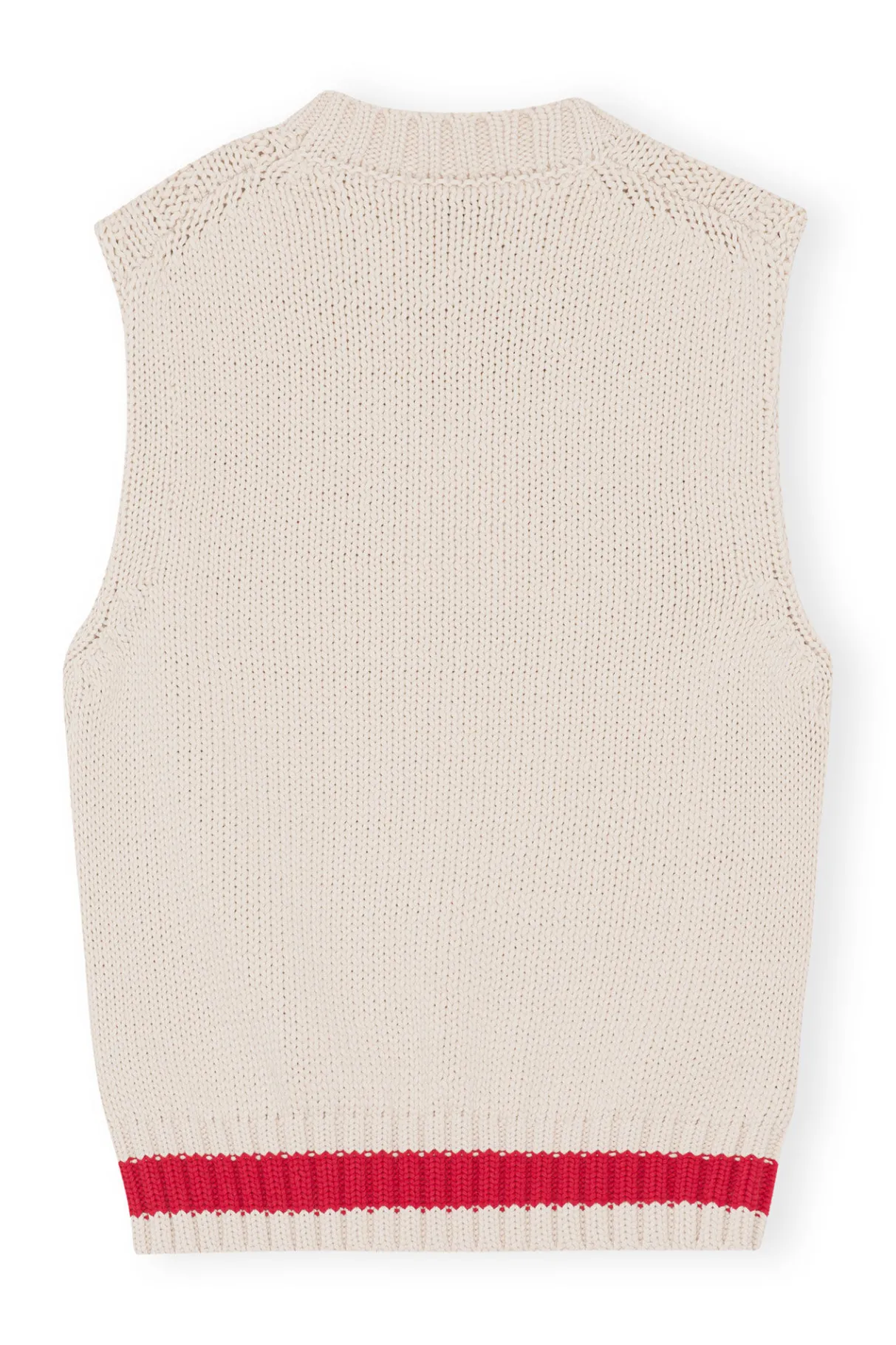 Discount GANNI Cotton Rope Vest Alabaster Gleam