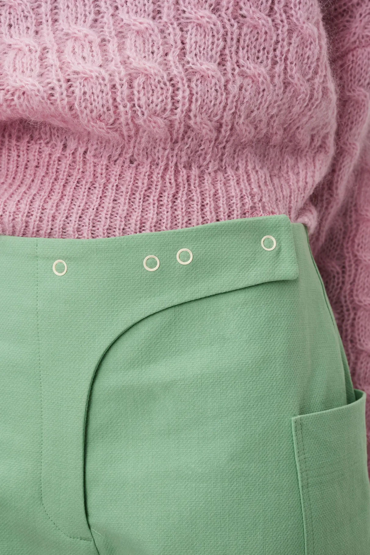 Store GANNI Cotton Suiting Pants Peapod