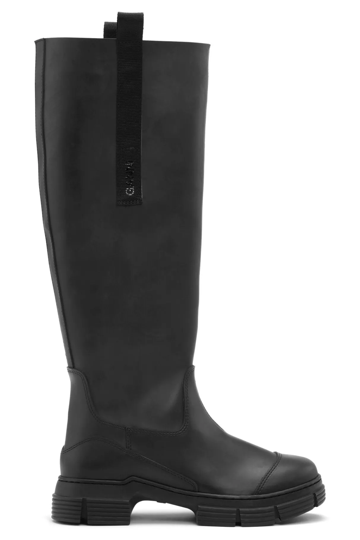 New GANNI Country Boots Black
