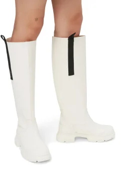 Hot GANNI Country Boots Egret