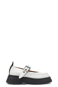 Cheap GANNI Creepers Mary Jane Egret