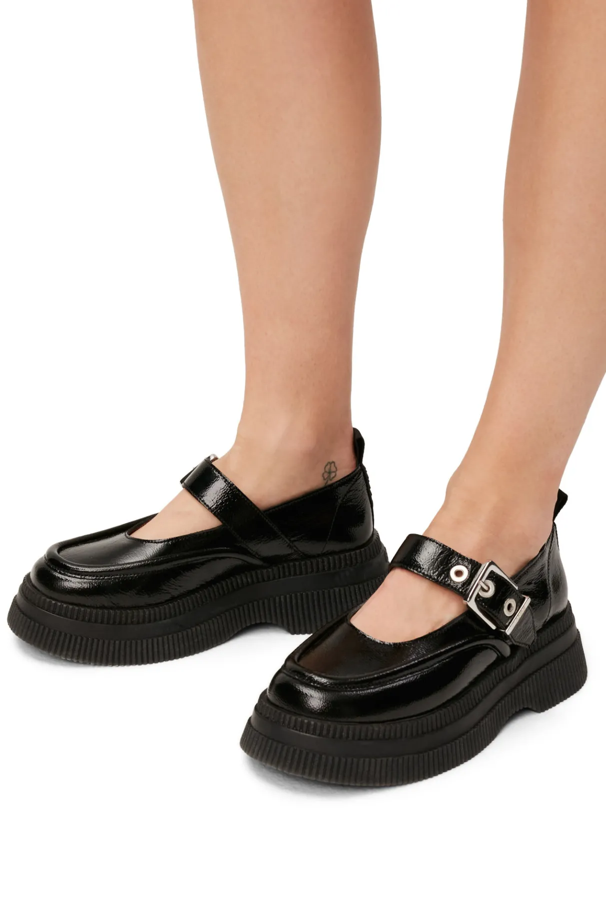 Outlet GANNI Creepers Mary Jane Black