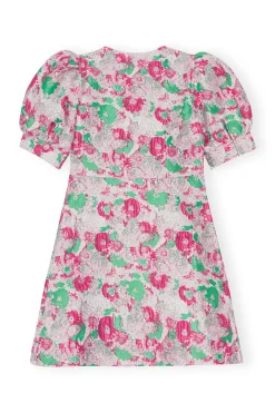 Fashion GANNI 3D Jacquard Mini Dress Sugar Plum
