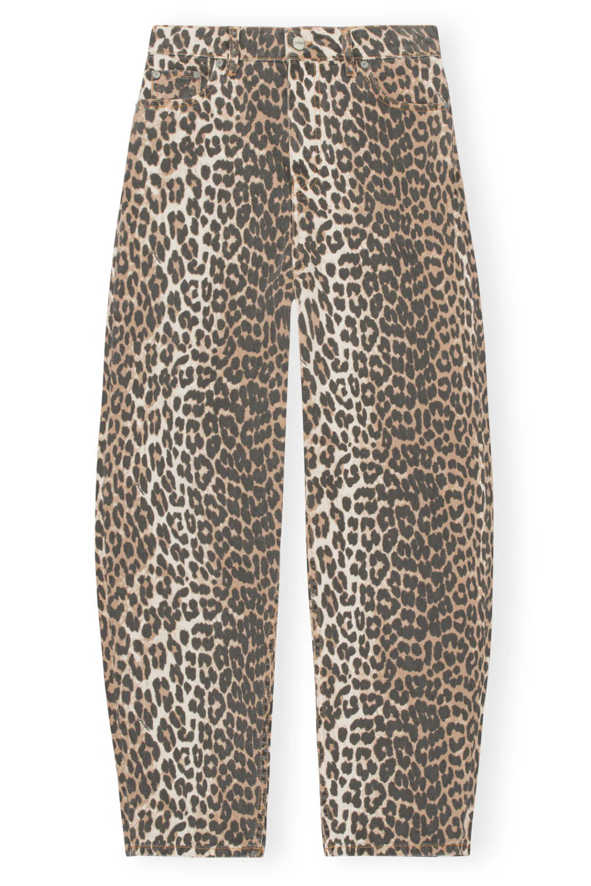 Cheap GANNI Denim Stary Leopard