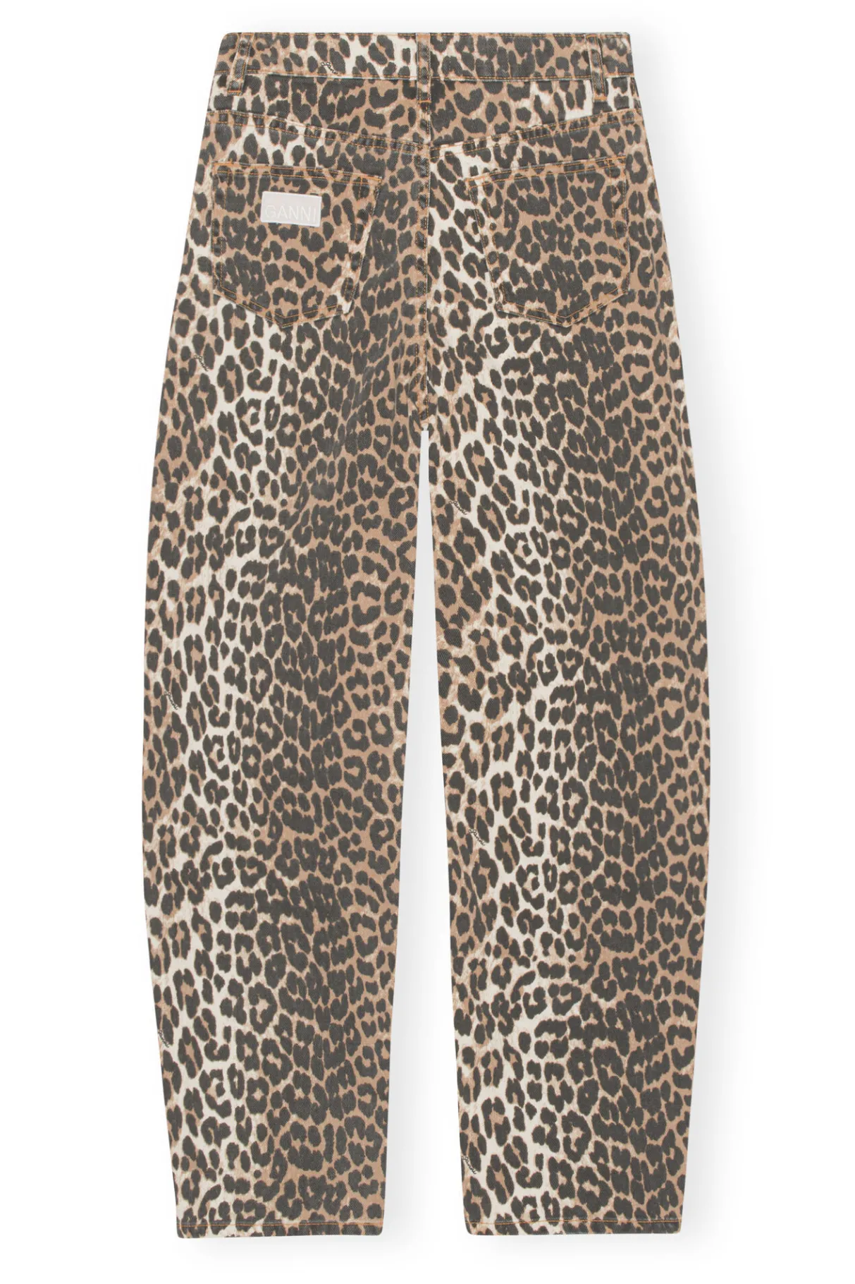 Cheap GANNI Denim Stary Leopard