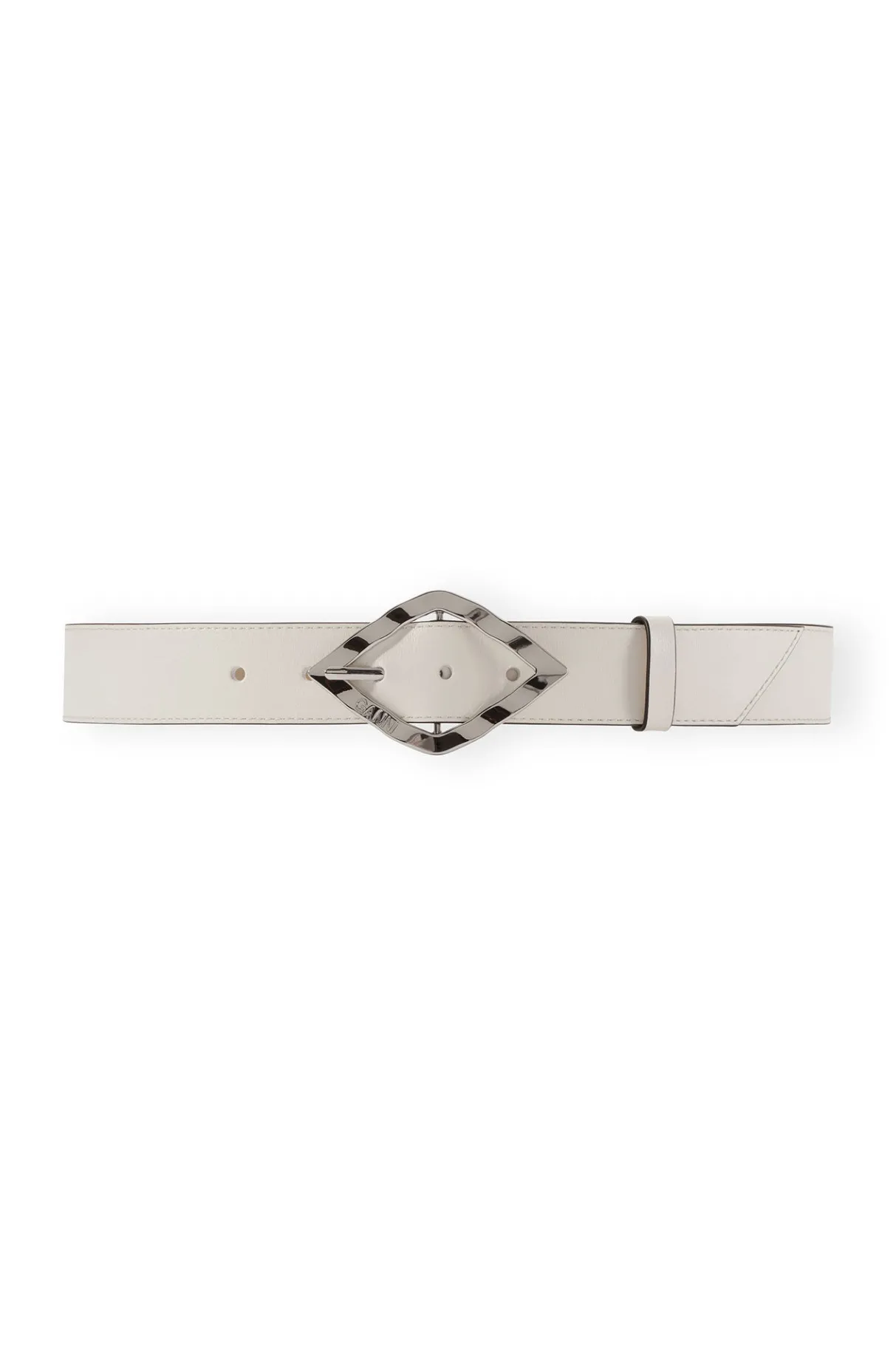 Fashion GANNI Diamond Belt Egret