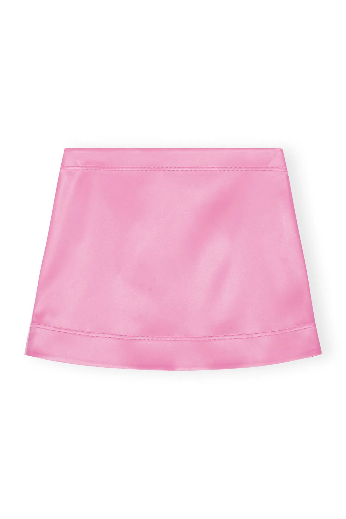 Discount GANNI Double Satin Mini Skirt Wild Orchid