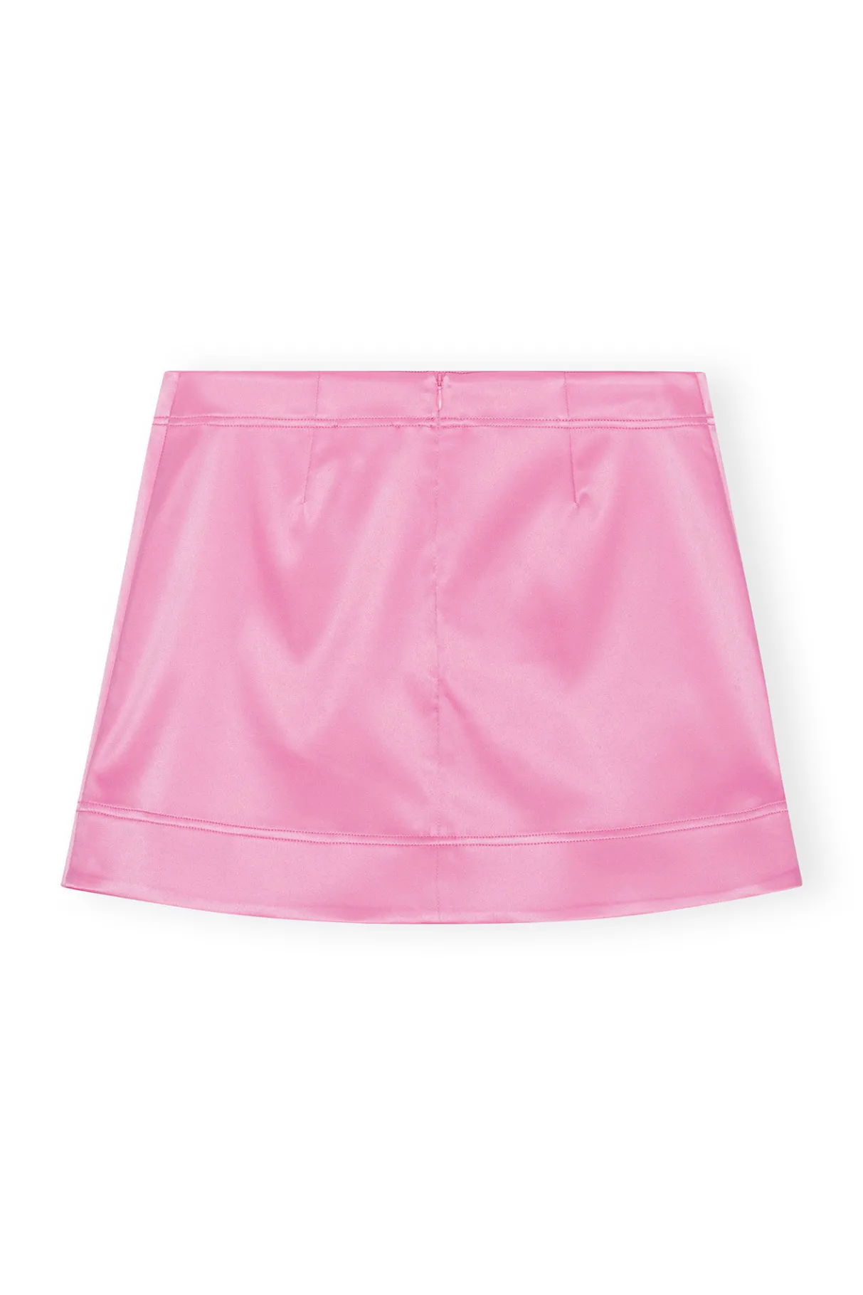 Discount GANNI Double Satin Mini Skirt Wild Orchid