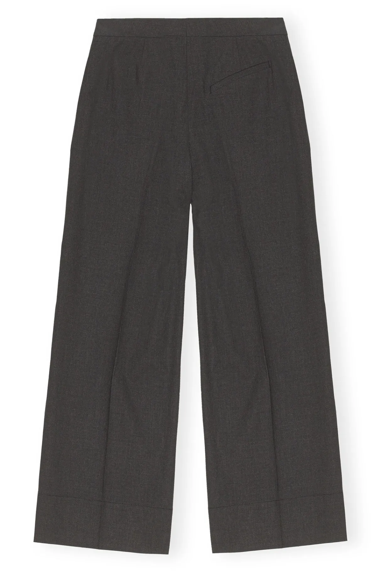 Cheap GANNI Drapey Melange Mid Waist Pants Phantom
