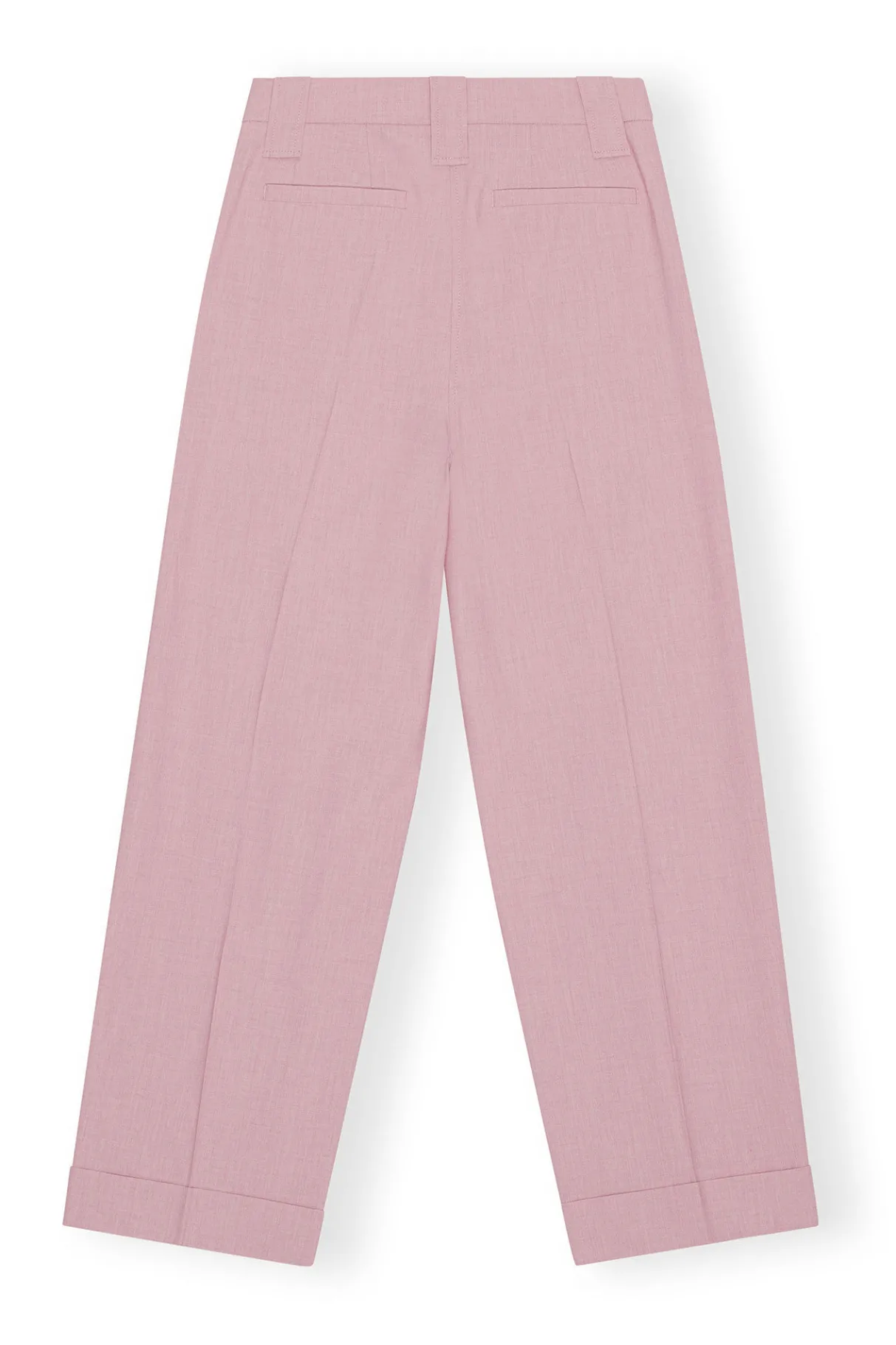 Best GANNI Drapey Melange Pleat Pants Pink Tulle