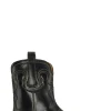 Best Sale GANNI Embroidered Western Boots Black/Yellow