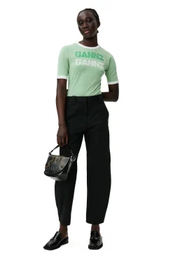 Fashion GANNI Fitted T-Shirt Peapod