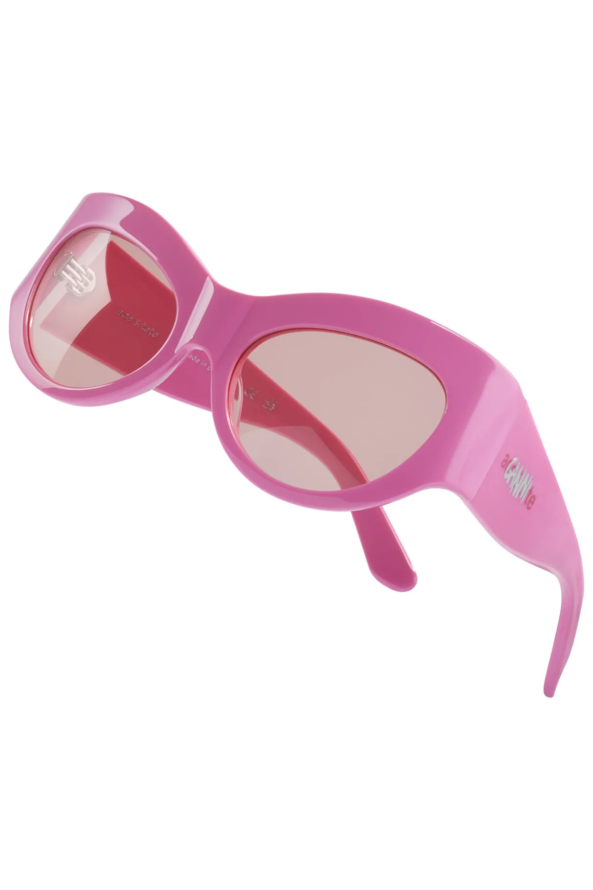 Best GANNI X Ace & Tate Trixie Sunglasses Shocking Pink