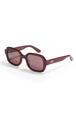 Online GANNI X Ace & Tate Twiggy Sunglasses Burgundy