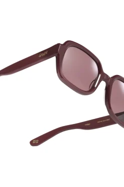 Online GANNI X Ace & Tate Twiggy Sunglasses Burgundy
