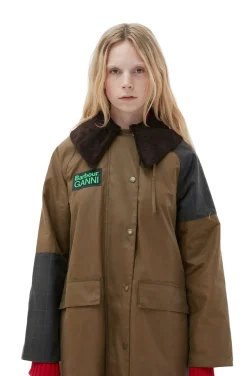 Best GANNI X Barbour Burghley Coat Teak