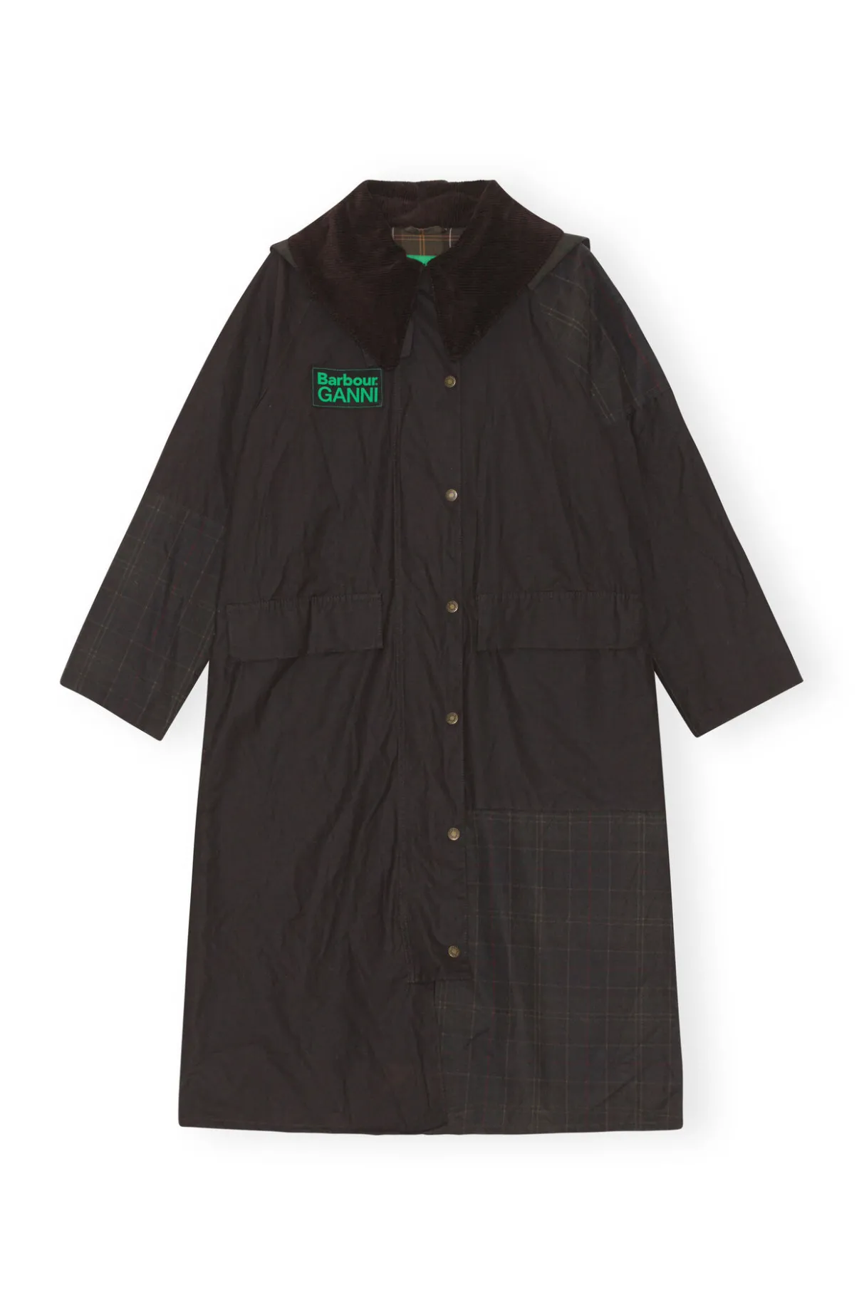 Best Sale GANNI X Barbour Burghley Coat Ganache
