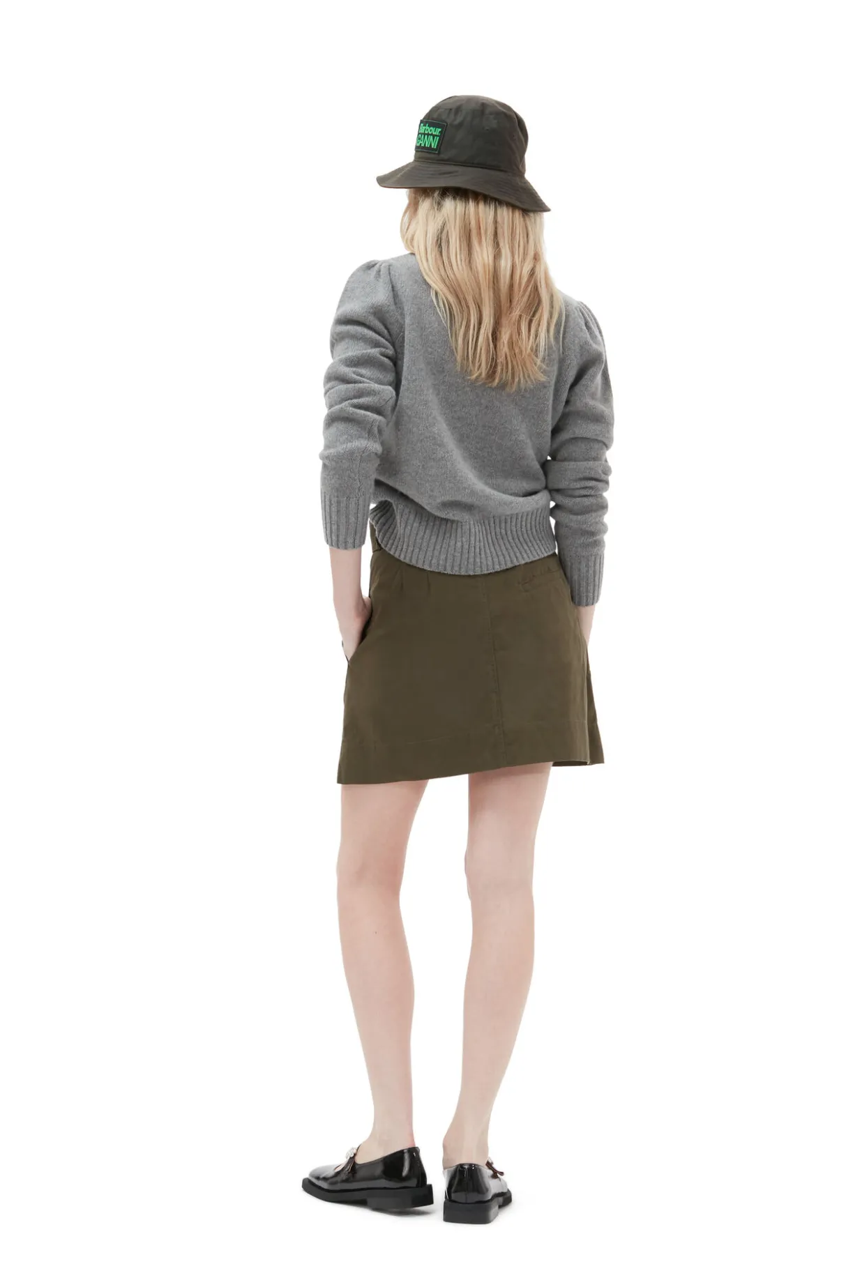 Outlet GANNI X Barbour Skirt Dark Green