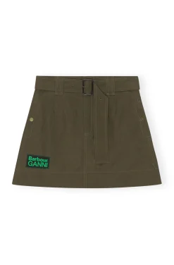 Outlet GANNI X Barbour Skirt Dark Green