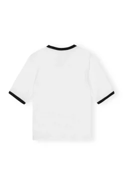 Online GANNI X Ester Manas Fitted Jersey T-Shirt Bright White