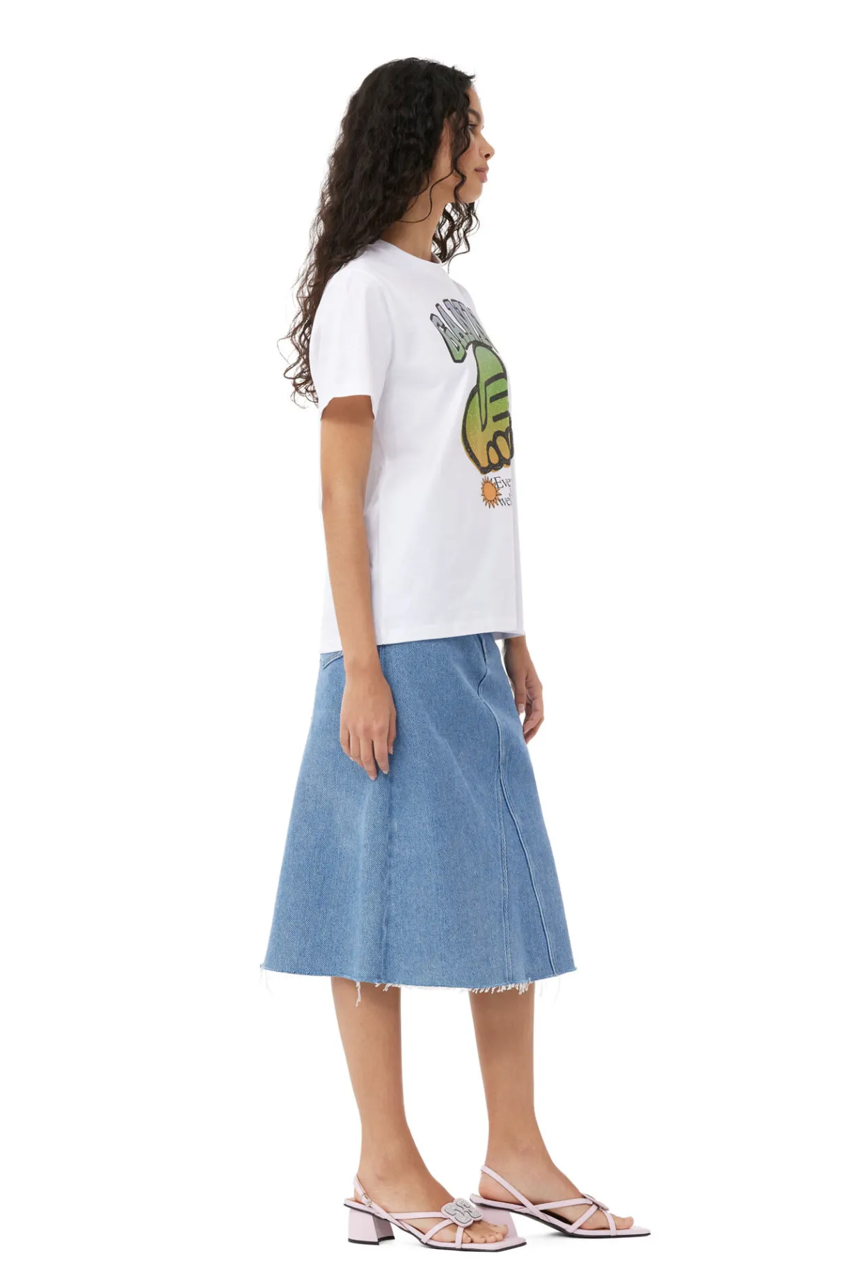 Flash Sale GANNI X Ester Manas Relaxed Jersey T-Shirt Bright White